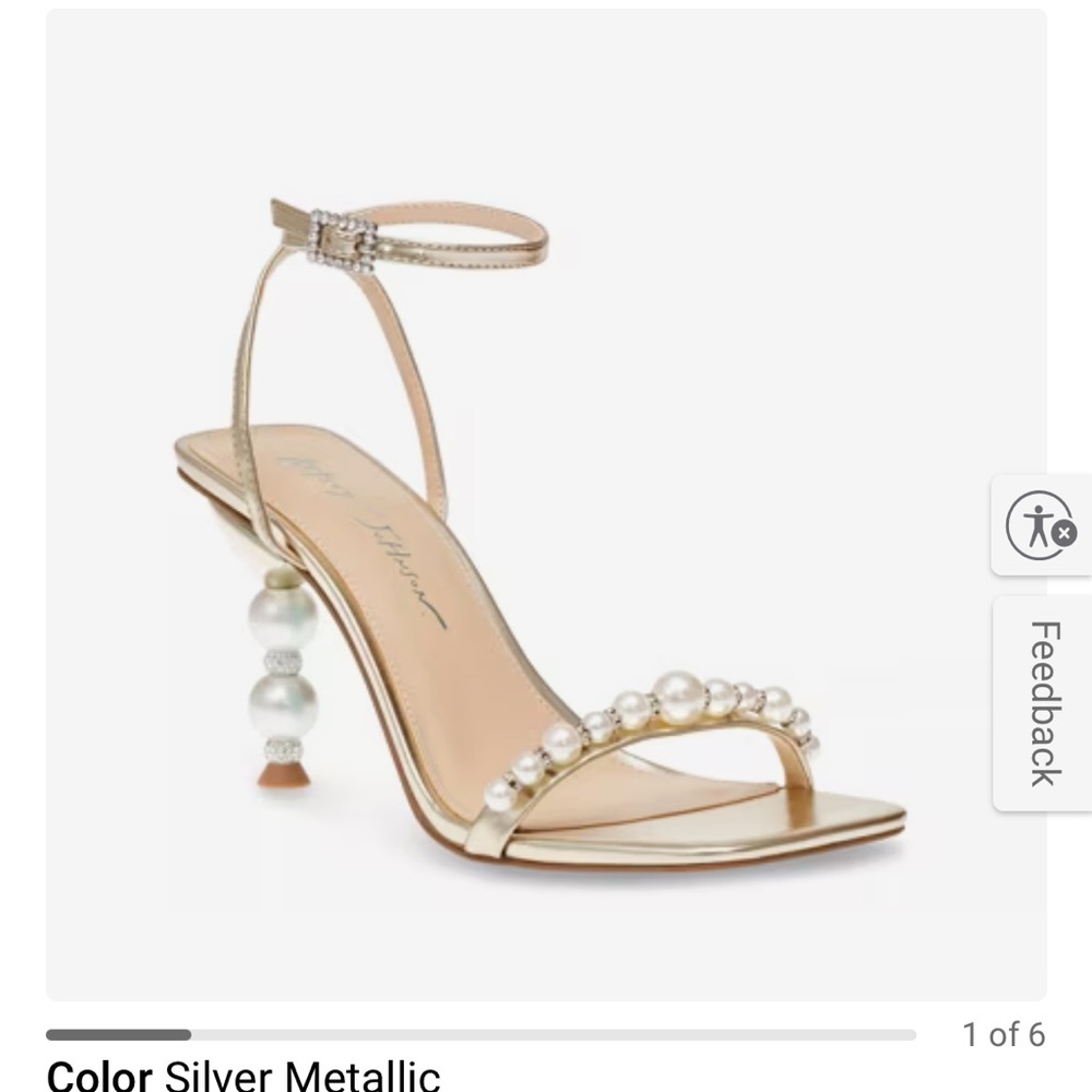 Betsey Johnson Jacey Heels with Pearl Detail and Tiffany Blue Bottom